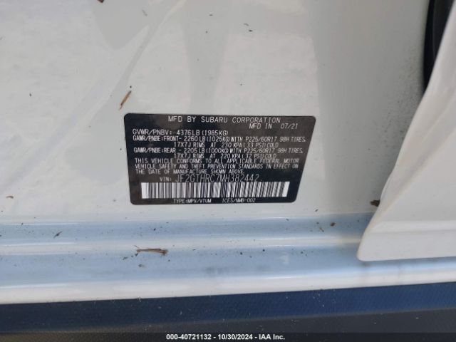 JF2GTHRC7MH382442 Subaru Crosstrek Sport