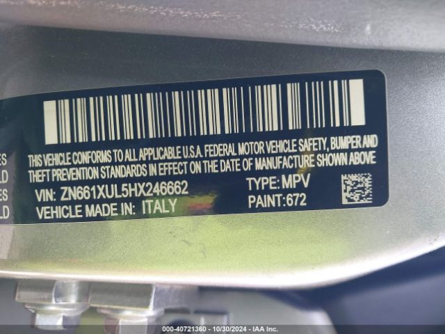 ZN661XUL5HX246662 Maserati Levante