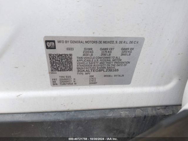 3GKALTEG8PL238165 GMC Terrain Awd Sle