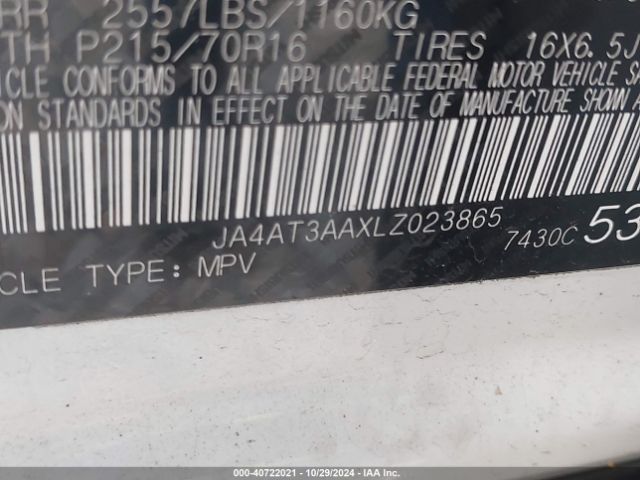 2020 MITSUBISHI ECLIPSE CROSS JA4AT3AAXLZ023865 Photo 8