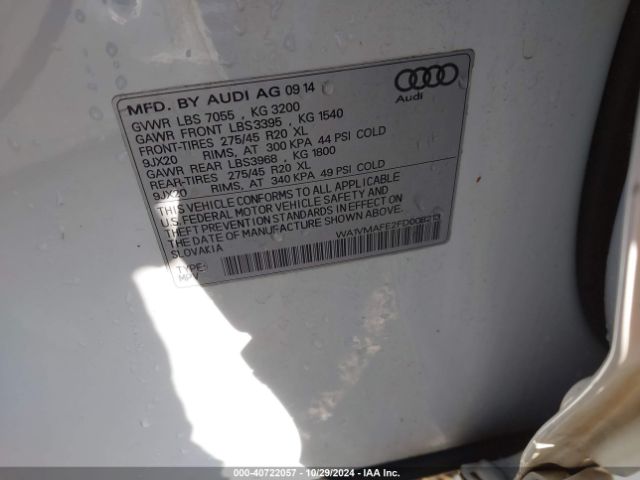 WA1VMAFE2FD008213 Audi Q7 3.0 Tdi Premium