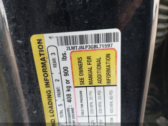 2LMTJ8LP3GBL71597 Lincoln Mkx Reserve