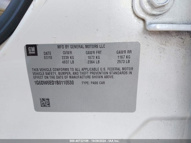 2011 CADILLAC STS 1G6DW6ED1B0110530 Photo 8