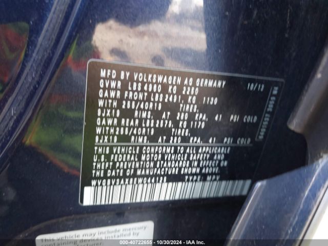 WVGBV3AX8EW044125 Volkswagen Tiguan R-line