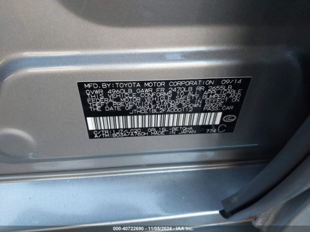 JTHCE1BL2FA000112 Lexus GS 350