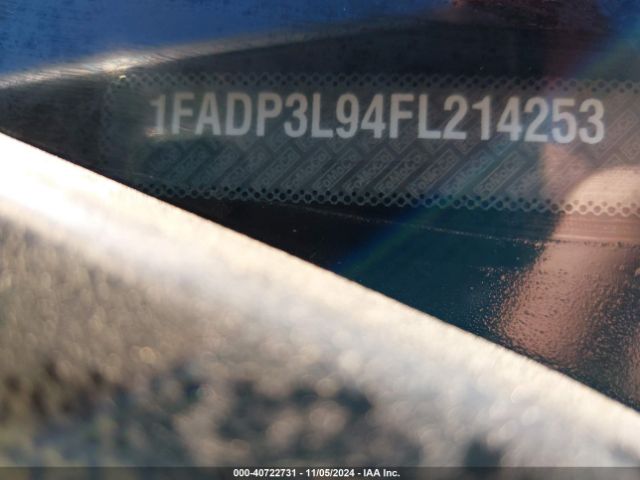 1FADP3L94FL214253 Ford FOCUS ST