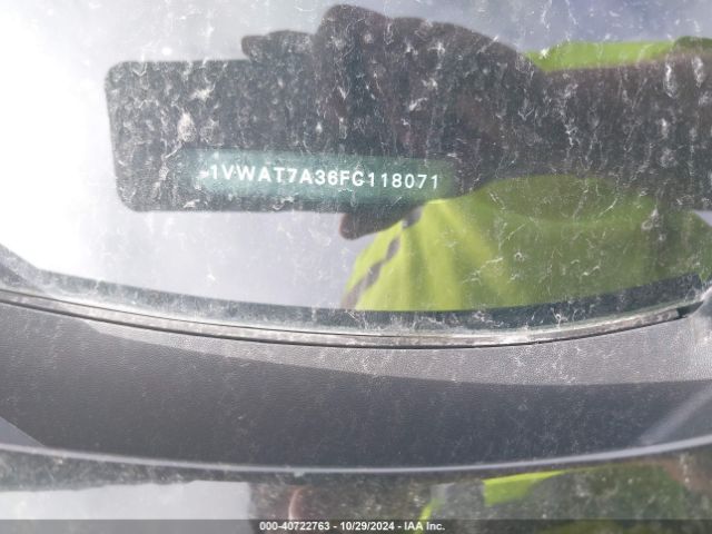 1VWAT7A36FC118071 Volkswagen Passat 1.8t Limited Edition