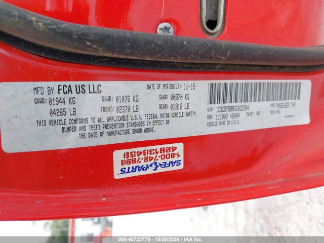 Dodge DART SXT 2016 1C3CDFBB8GD625384 Image 9