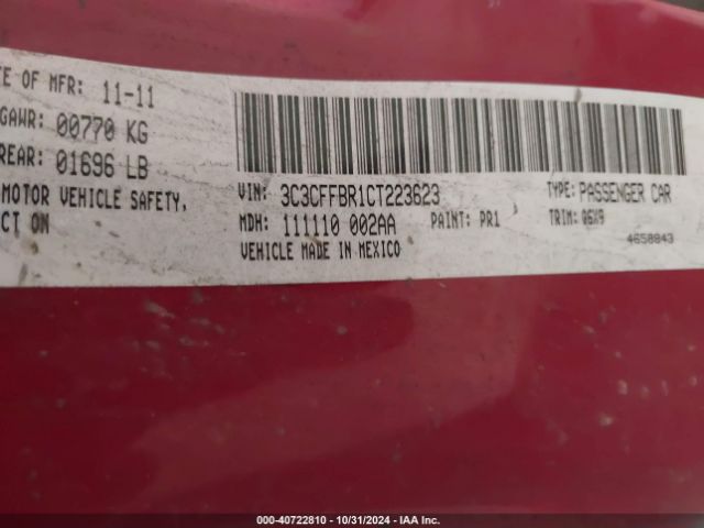 2012 FIAT 500 3C3CFFBR1CT223623 Photo 8