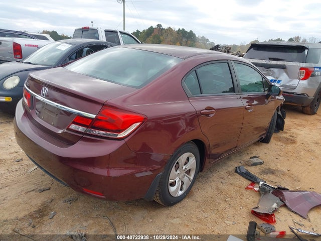 Honda Civic Lx 2014 19XFB2F52EE070584 Image 4