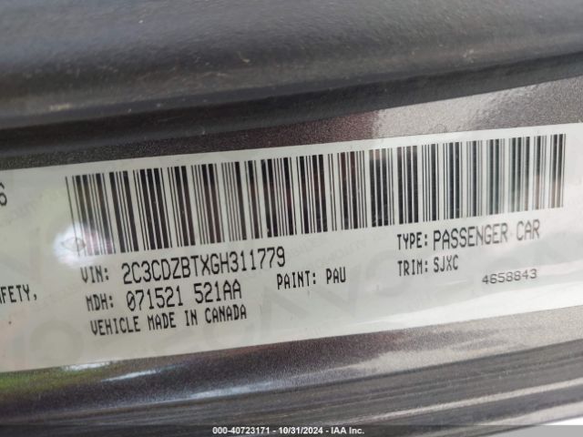 2C3CDZBTXGH311779 Dodge Challenger R/t Plus Shaker