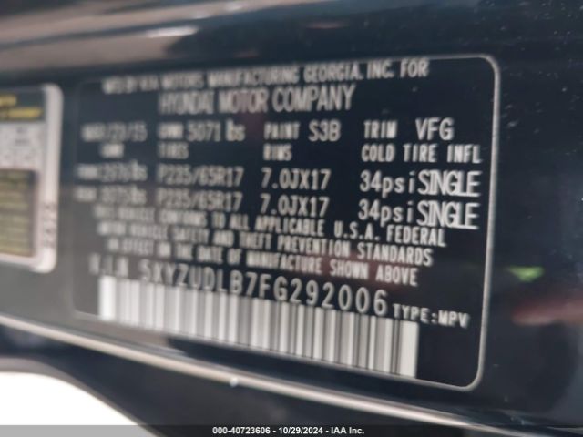 5XYZUDLB7FG292006 Hyundai Santa Fe Sport 2.4l