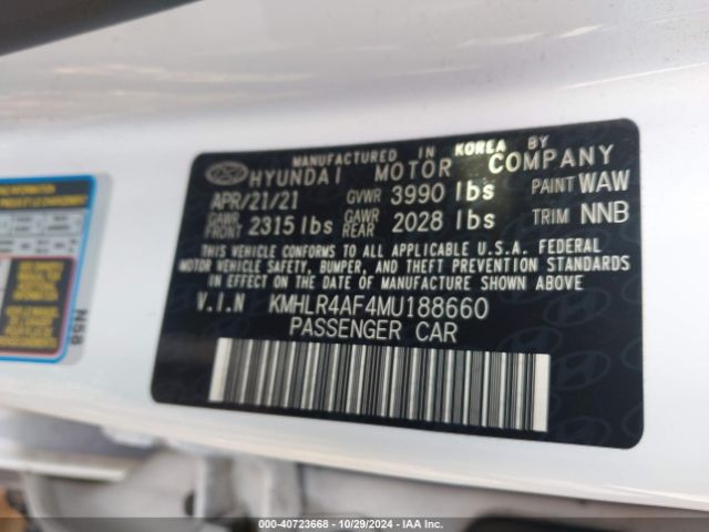 KMHLR4AF4MU188660 Hyundai Elantra N Line