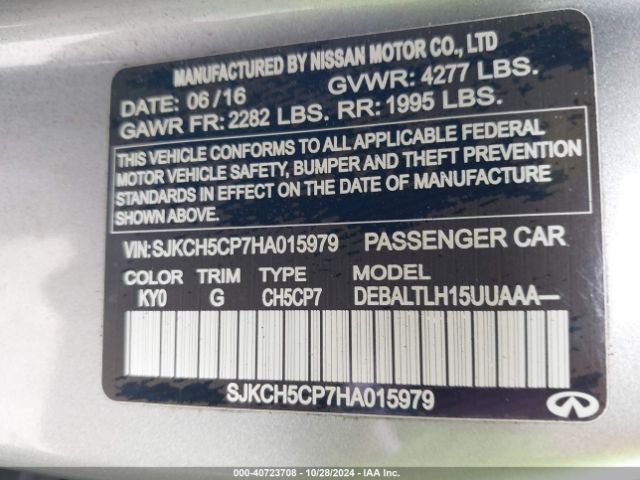 SJKCH5CP7HA015979 Infiniti Qx30 Sport