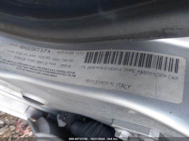 ZAM57RTA1E1083414 Maserati Ghibli S Q4