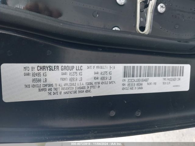 2C3CDXJG9EH364687 Dodge Charger Sxt Plus