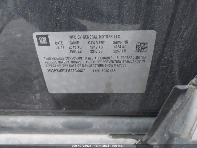 Chevrolet Bolt Ev Premier 2017 1G1FX6S07H4148827 Image 9