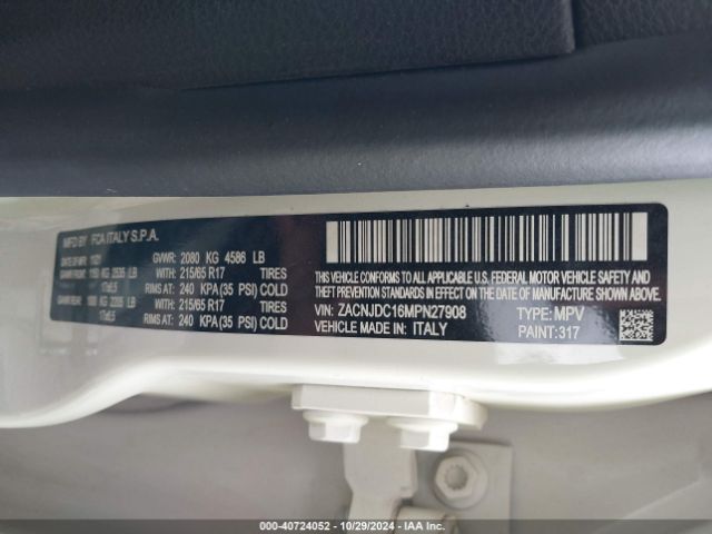 ZACNJDC16MPN27908 Jeep Renegade Trailhawk 4x4