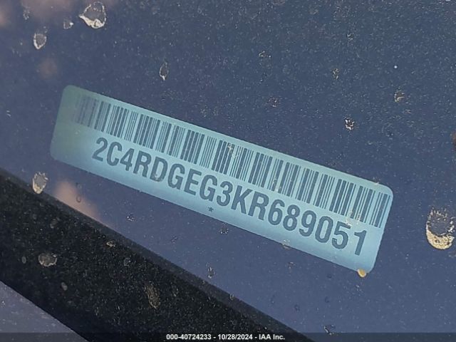 2C4RDGEG3KR689051 Dodge Grand Caravan Gt