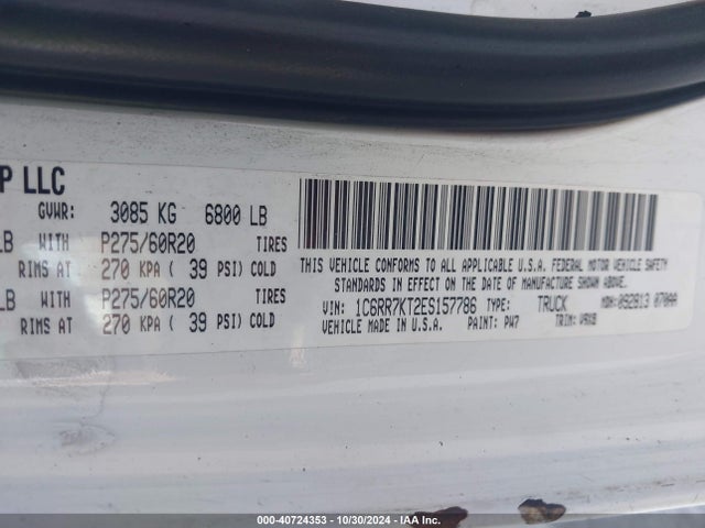 RAM 1500 Express 2014 1C6RR7KT2ES157786 Image 9
