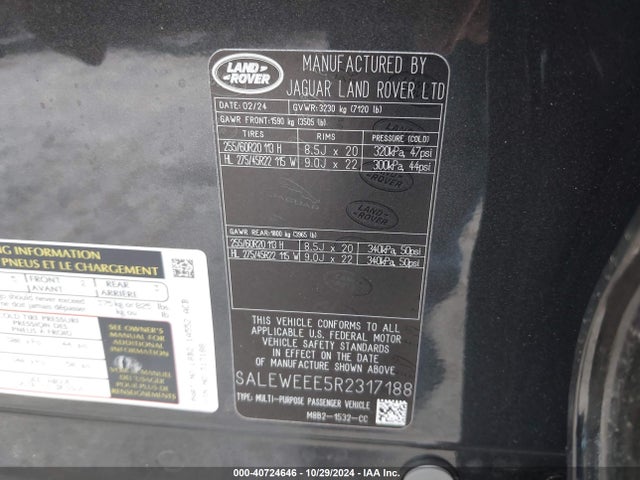 SALEWEEE5R2317188 Land Rover Defender 110 P525 Carpathian Edition