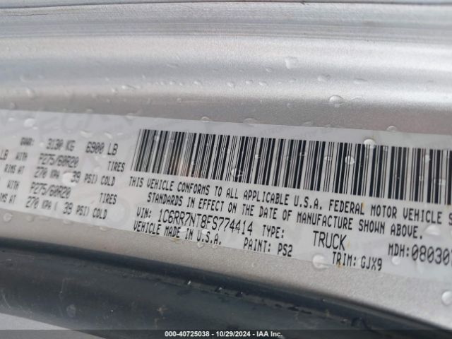 1C6RR7NT8FS774414 RAM 1500 Laramie