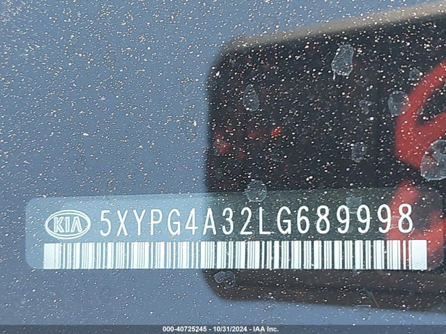 KIA Sorento 2.4l Lx 2020 5XYPG4A32LG689998 Image 17