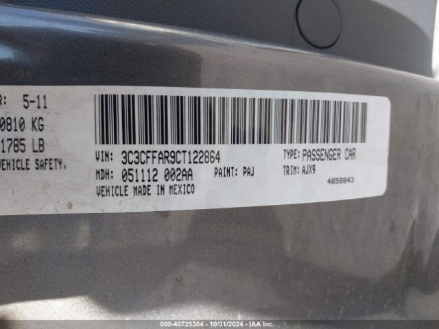 2012 FIAT 500 3C3CFFAR9CT122864 Photo 8