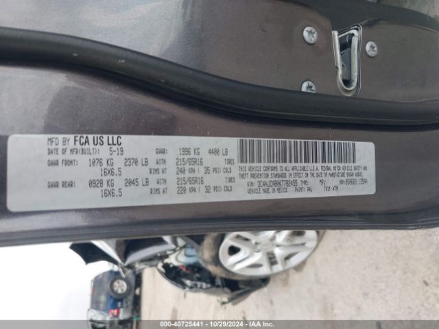 3C4NJCAB0KT782455 Jeep Compass Sport Fwd