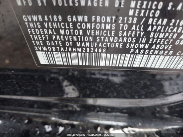 3VWDB7AJ6HM282498 Volkswagen Jetta 1.4t Se