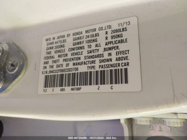 JH4CU2F86EC003709 Acura Tsx 2.4