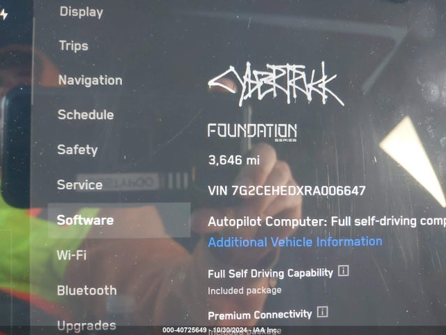 2024 TESLA CYBERTRUCK 7G2CEHEDXRA006647 Photo 6