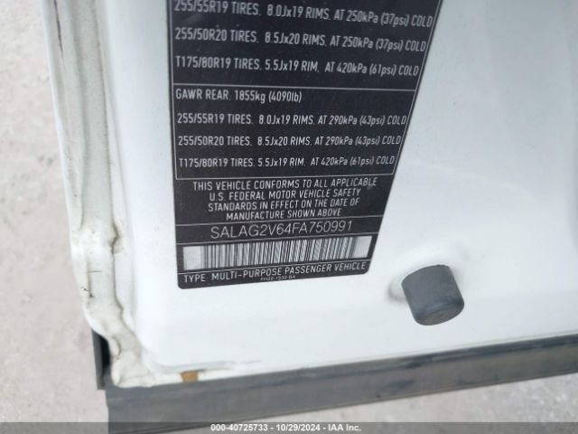 SALAG2V64FA750991 Land Rover LR4
