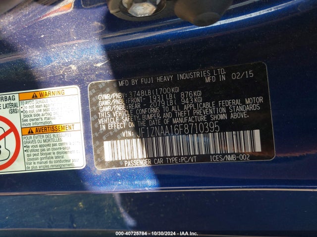 Toyota SCION FR-S 2015 JF1ZNAA16F8710395 Image 9