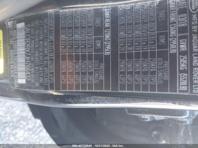 SALCR2RX7JH766432 Land Rover Discovery Sport Hse