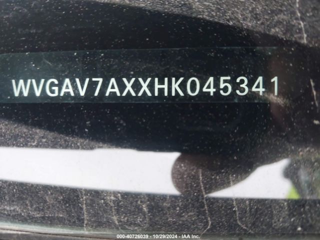 WVGAV7AXXHK045341 Volkswagen Tiguan 2.0t/2.0t S