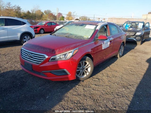 2016 HYUNDAI SONATA 5NPE24AF1GH357789 Photo 1