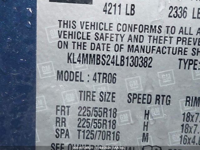 KL4MMBS24LB130382 Buick Encore Gx Fwd Preferred