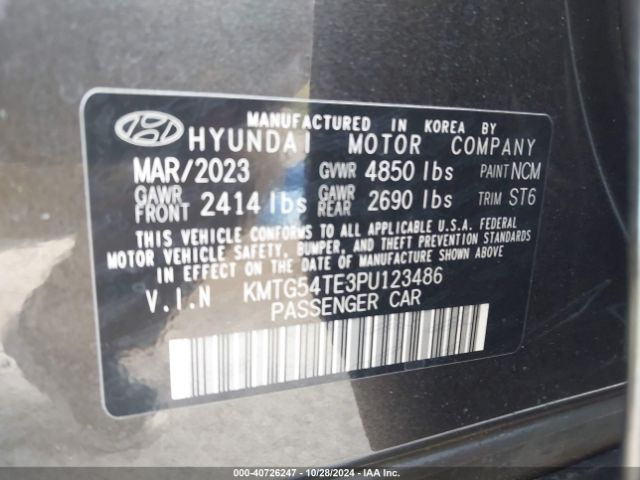 KMTG54TE3PU123486 Genesis G70 3.3t Rwd