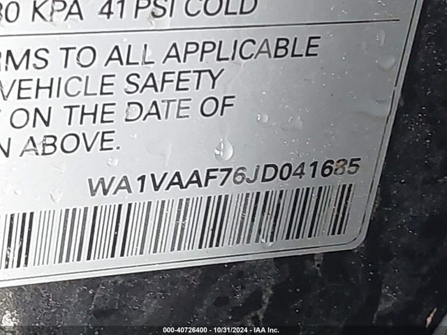 WA1VAAF76JD041685 Audi Q7 3.0t Premium