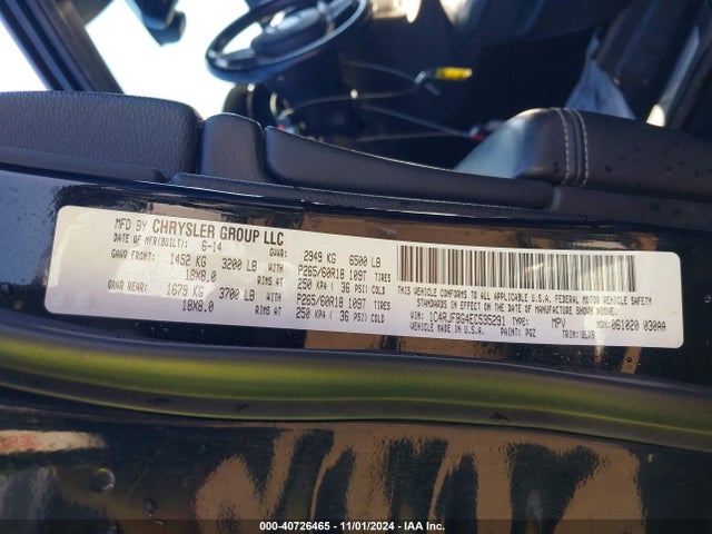 Jeep Grand Cherokee Limited 2014 1C4RJFBG4EC535291 Image 9