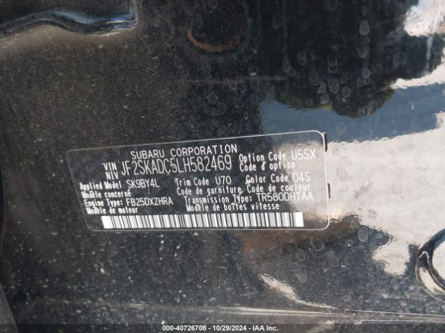JF2SKADC5LH582469 Subaru Forester