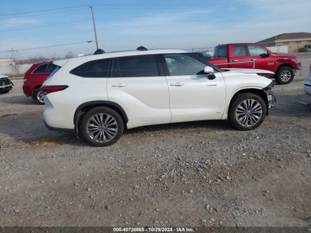 5TDEBRCH6MS045842 Toyota Highlander Hybrid Platinum