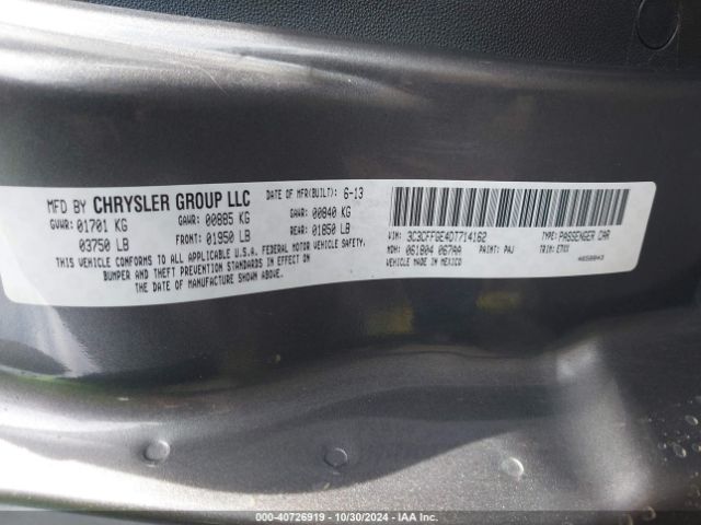 2013 FIAT 500E 3C3CFFGE4DT714162 Photo 8