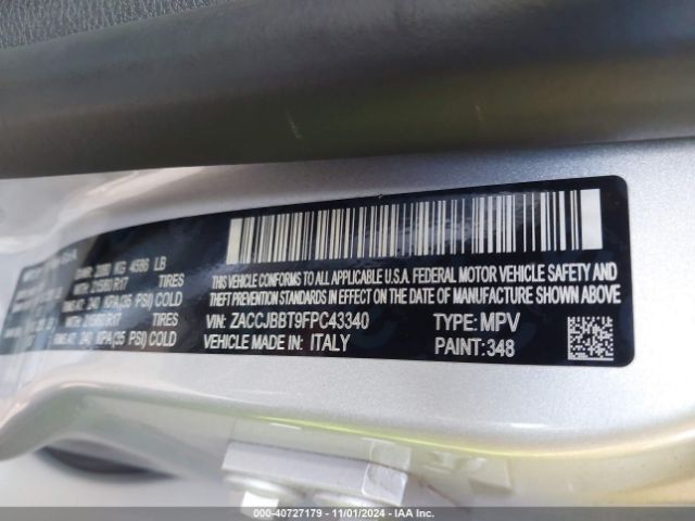 ZACCJBBT9FPC43340 Jeep Renegade Latitude
