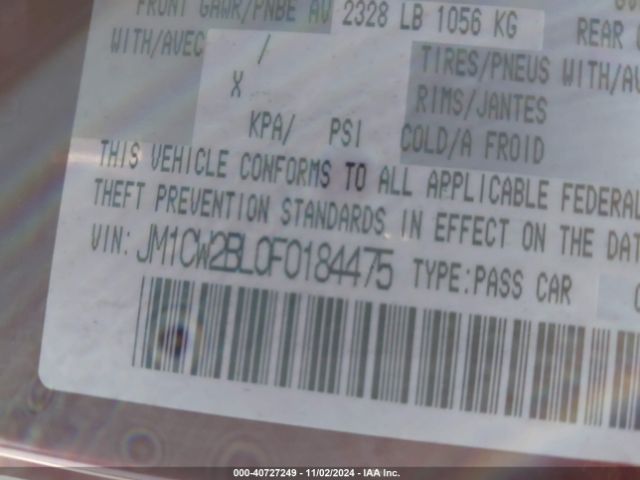 JM1CW2BL0F0184475 Mazda Mazda5 Sport