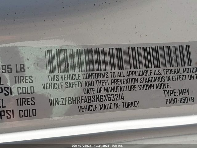 ZFBHRFAB3N6X63214 RAM Promaster City Cargo Van