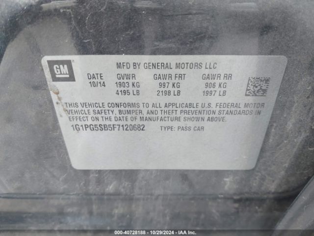 1G1PG5SB5F7120682 Chevrolet CRUZE LTZ