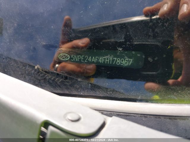 5NPE24AF4FH178967 Hyundai SONATA SE