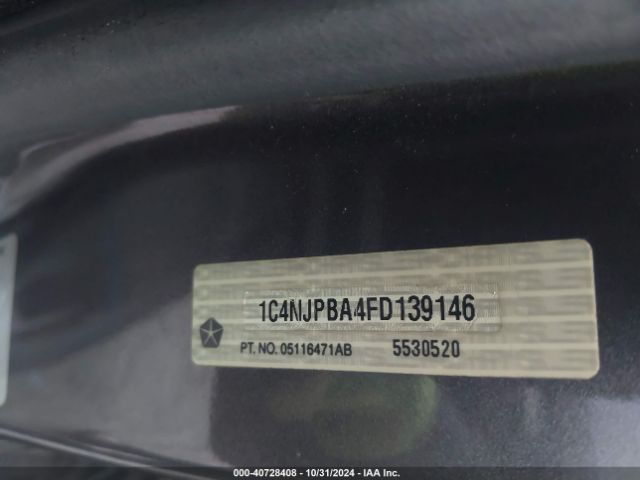 1C4NJPBA4FD139146 Jeep Patriot Altitude Edition